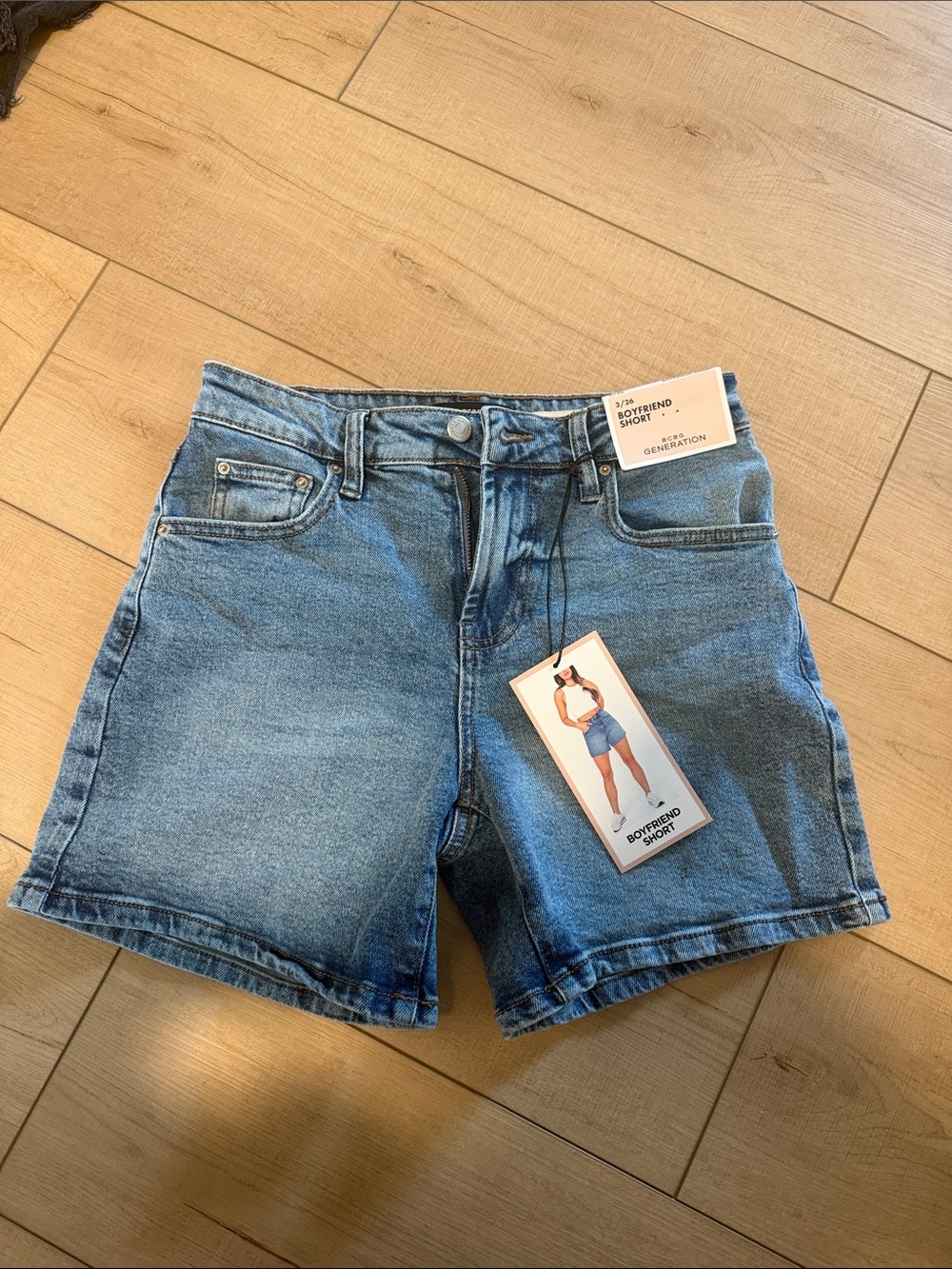 GENERATION Y Light Blue Denim Men's Relaxed Fit Shorts